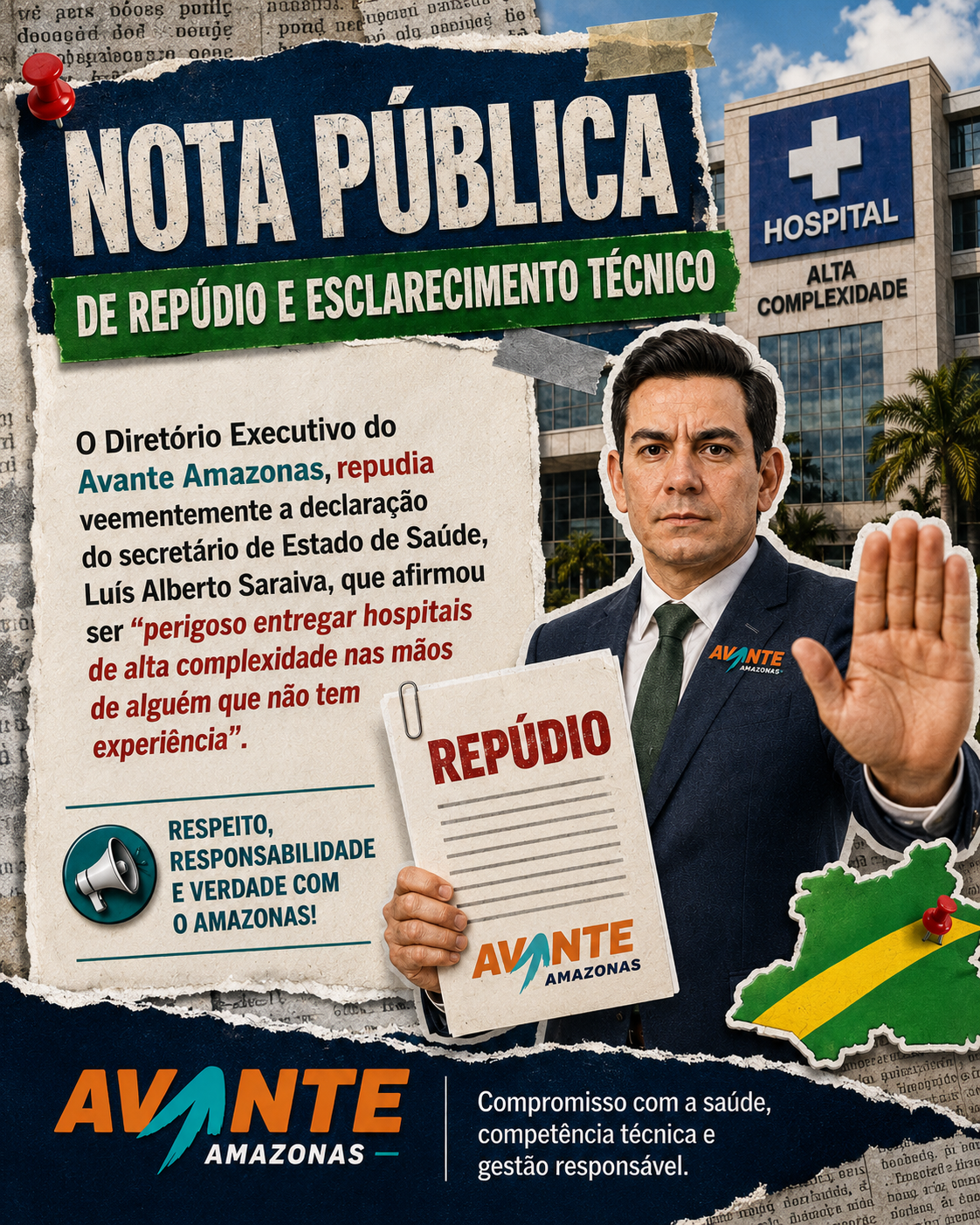 Avante cita Constituição sobre vice-governador