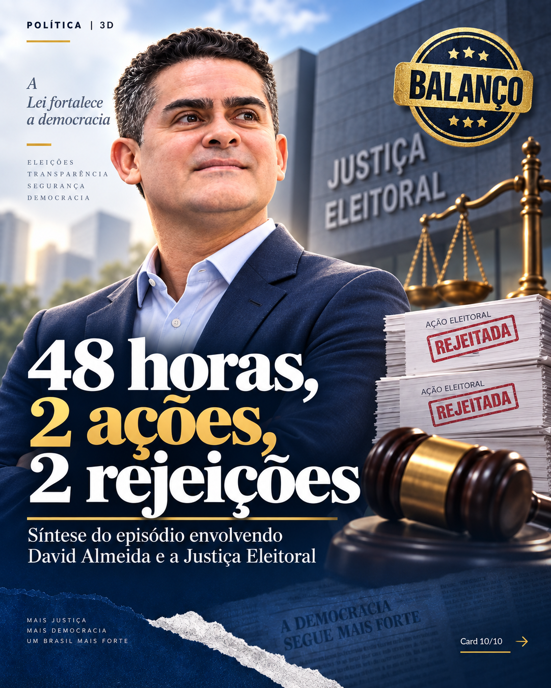 David Almeida promete fortalecer segurança na capital, interior e rios do Amazonas